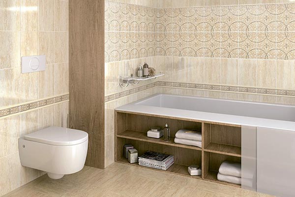 Керамическая плитка Kerama Marazzi (Керама Марацци) в интерьере ванной комнаты