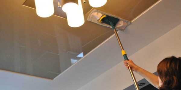 Как мыть натяжные глянцевые потолки фото