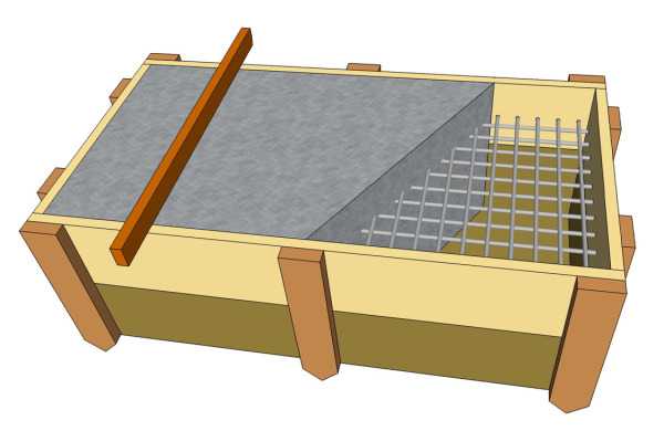 Схема фундаментной плиты.