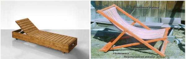Шезлонг для дачи (41 фото): на основе деревянной решетки и из ткани на каркасе. Пошив матраса