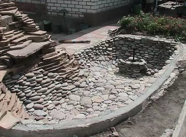 Инструкция позволяет оставлять камни насыпью или закреплять их бетонным раствором